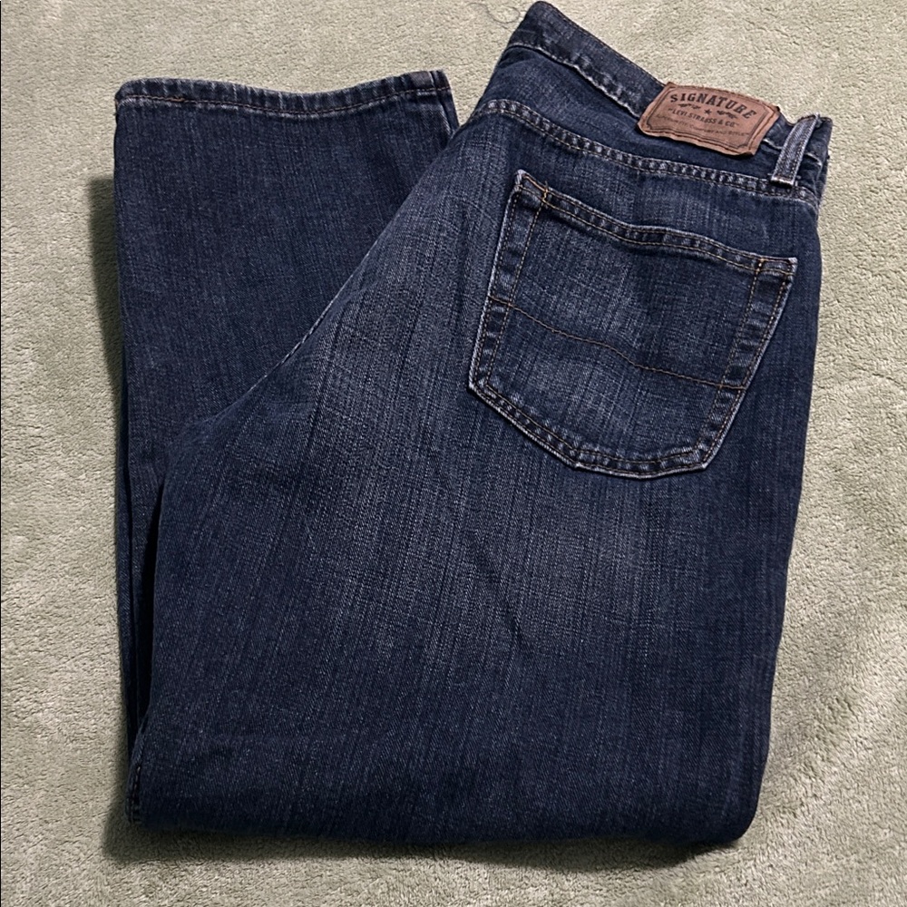 Signature by Levi Strauss Men's Deep Indigo Jeans